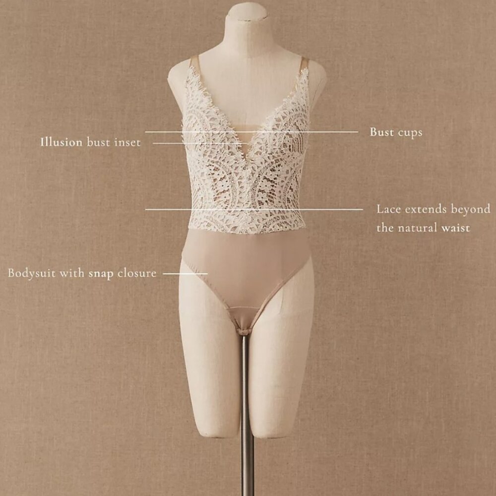 BHLDN Watters Odelia Bodysuit Size 15 NEW (Fits size 12)